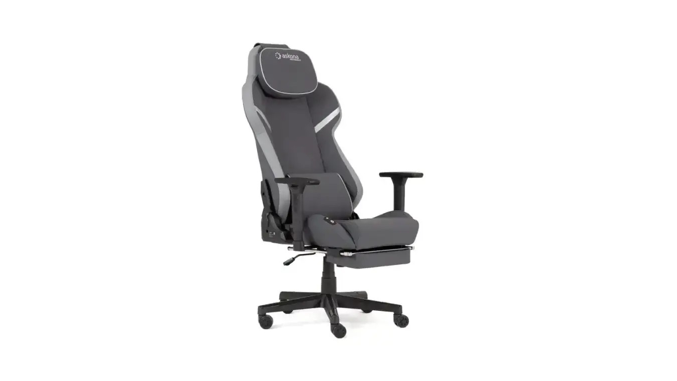 Массажное кресло Askona Smart Jet Office Relax, цвет серый фото - 2 - большое изображение