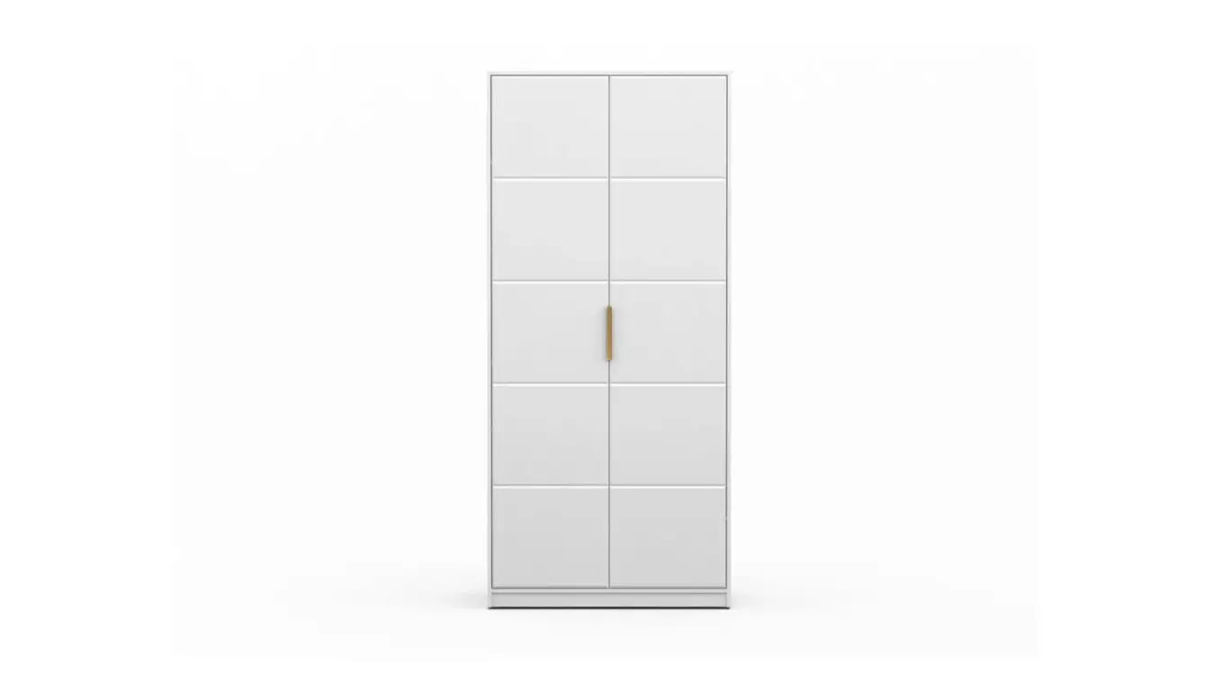 Шкаф двухдверный Selenga, цвет Белый Премиум фото - 2 - большое изображение