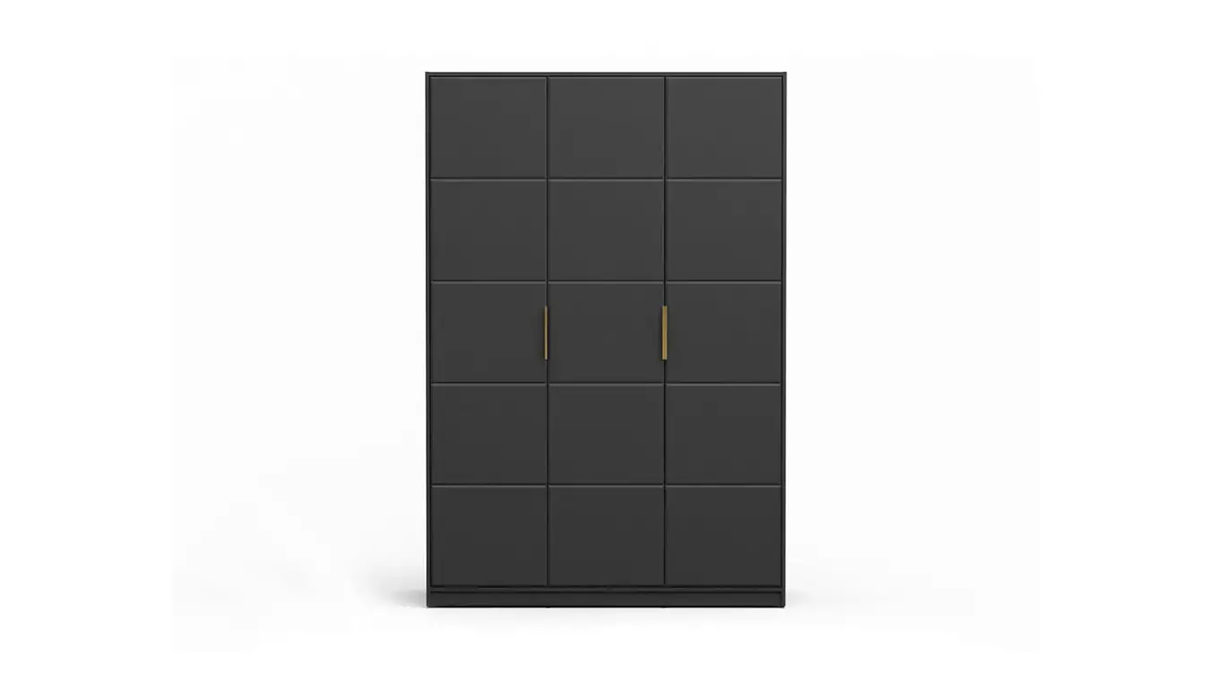 Шкаф трехдверный Selenga, цвет Черный Графит фото - 2 - большое изображение