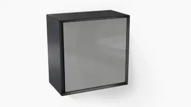 Шкаф навесной Glass цвет Черный + Серый фото - 1 - превью