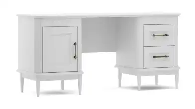Стол письменный 1 дверь + 2 ящика Morro, цвет Белый фото - 1 - превью