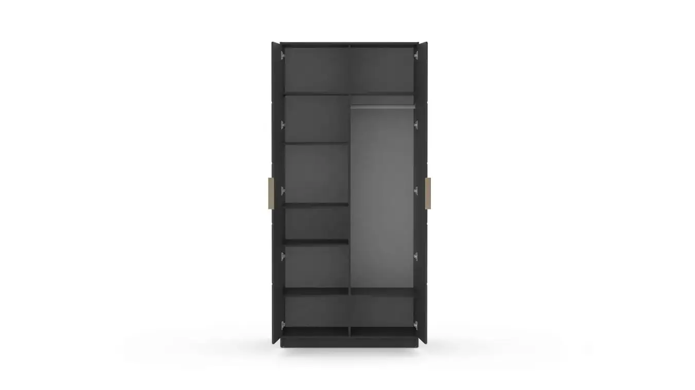Шкаф двухдверный Selenga, цвет Черный Графит фото - 3 - большое изображение
