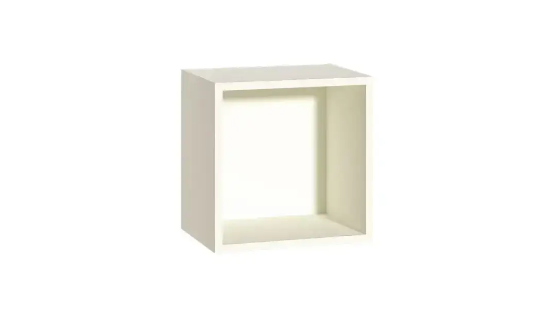 Полка куб навесная Bruno, цвет Белый фото - 1 - большое изображение