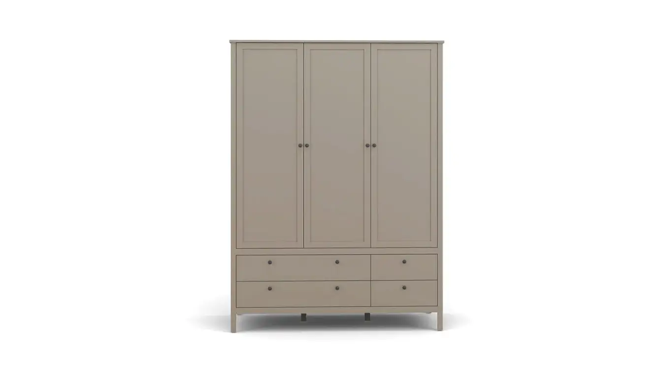 Шкаф трехдверный с ящиками Kasli, цвет Капучино фото - 5 - большое изображение