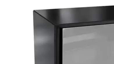 Шкаф навесной Glass цвет Черный + Серый фото - 3 - превью