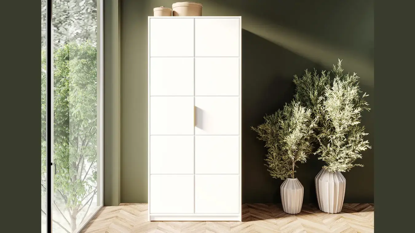 Шкаф двухдверный Selenga, цвет Белый Премиум фото - 4 - большое изображение