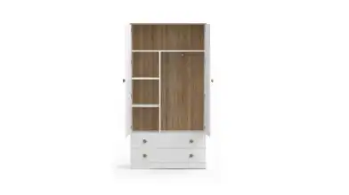 Шкаф двухдверный Mellow, цвет Белый премиум + Дуб Сонома фото - 6 - превью