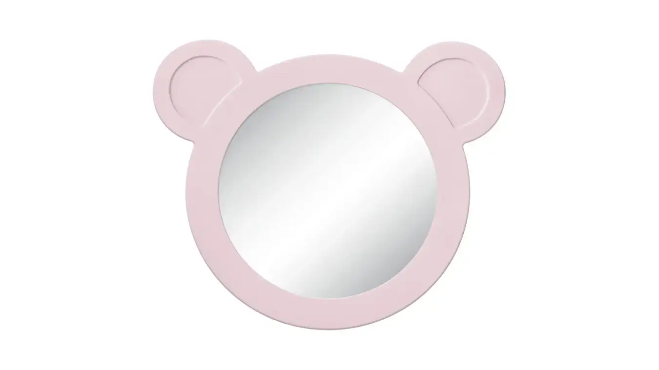 Зеркало Мишка, цвет Розовый фото - 1 - большое изображение