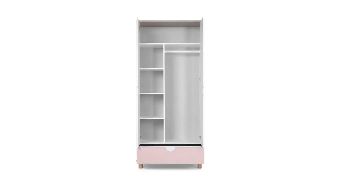  Шкаф двухдверный Burry розовый фото - 6 - большое изображение