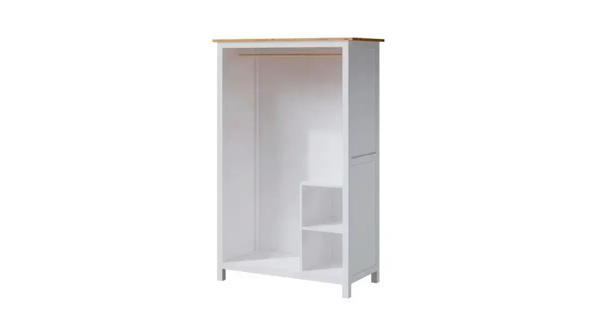 Шкаф с раздвижными дверями Terek, цвет Белый + светло-коричневый фото - 6 - большое изображение