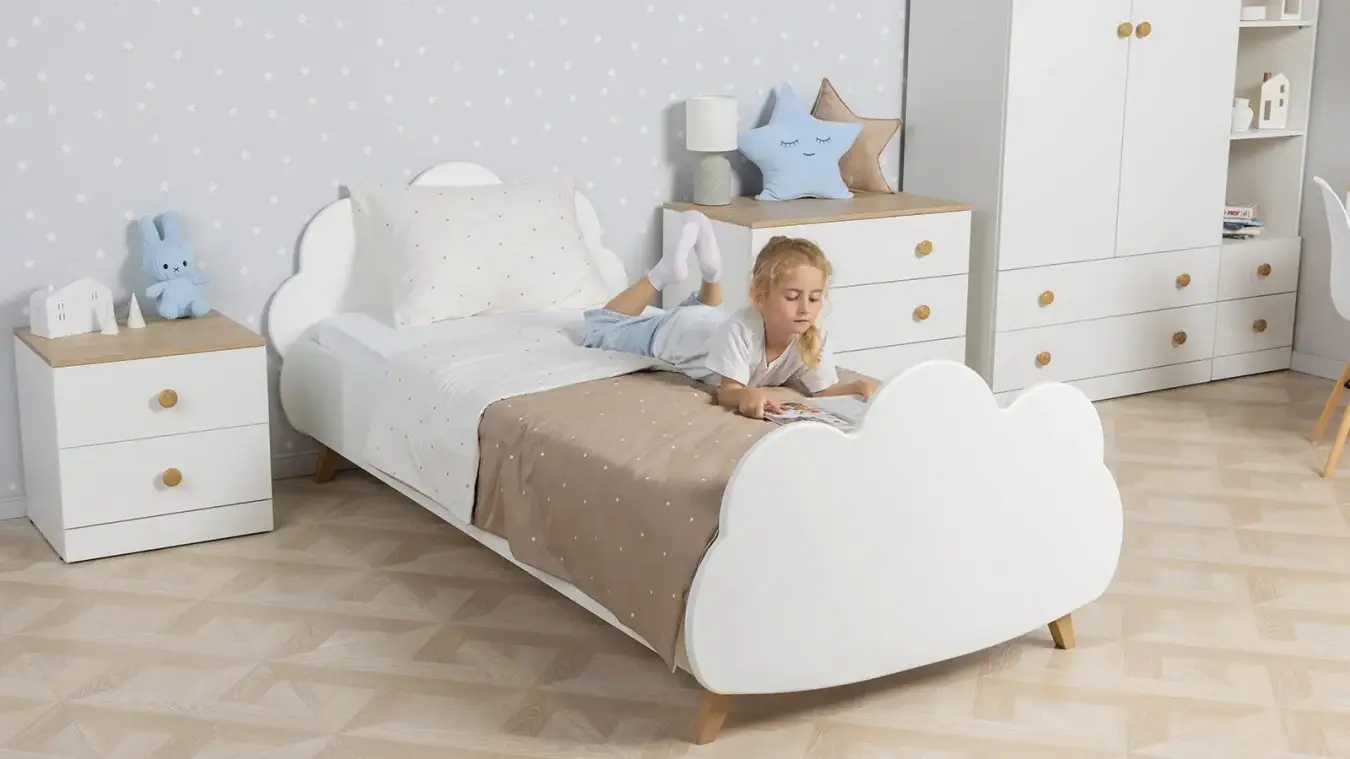 Детская кровать Mellow, цвет Белый премиум фото - 2 - большое изображение