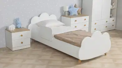 Детская кровать Mellow, цвет Белый премиум фото - 1 - превью