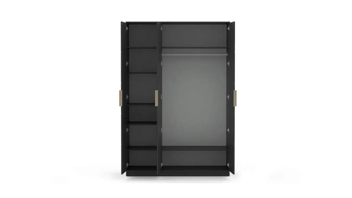 Шкаф трехдверный Selenga, цвет Черный Графит фото - 3 - большое изображение