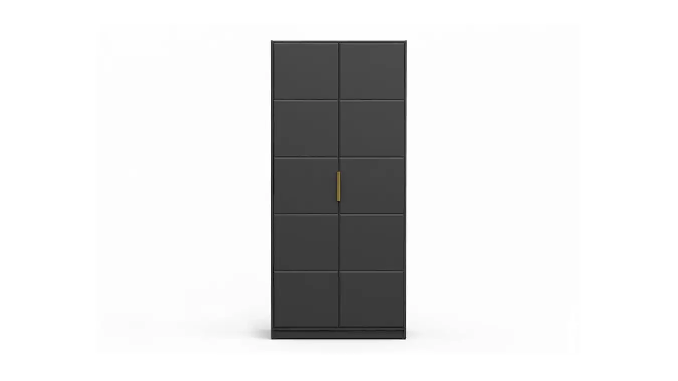 Шкаф двухдверный Selenga, цвет Черный Графит фото - 2 - большое изображение