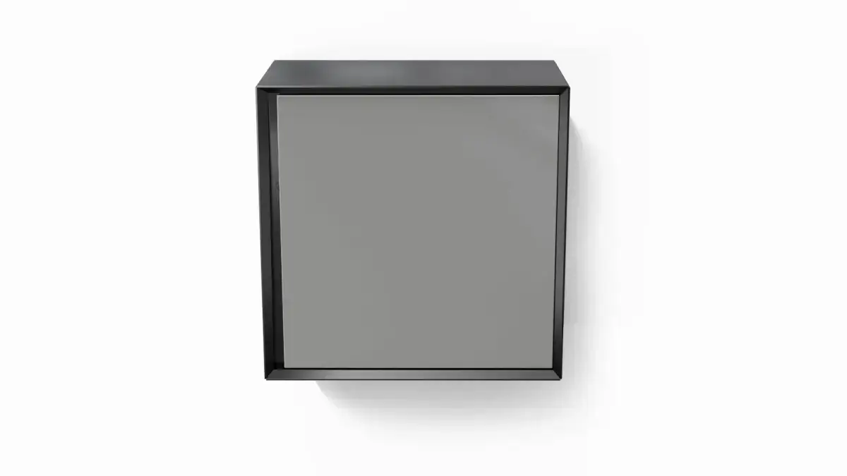Шкаф навесной Glass цвет Черный + Серый фото - 2 - большое изображение