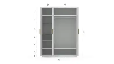 Шкаф трехдверный Selenga, цвет Белый Премиум фото - 5 - превью