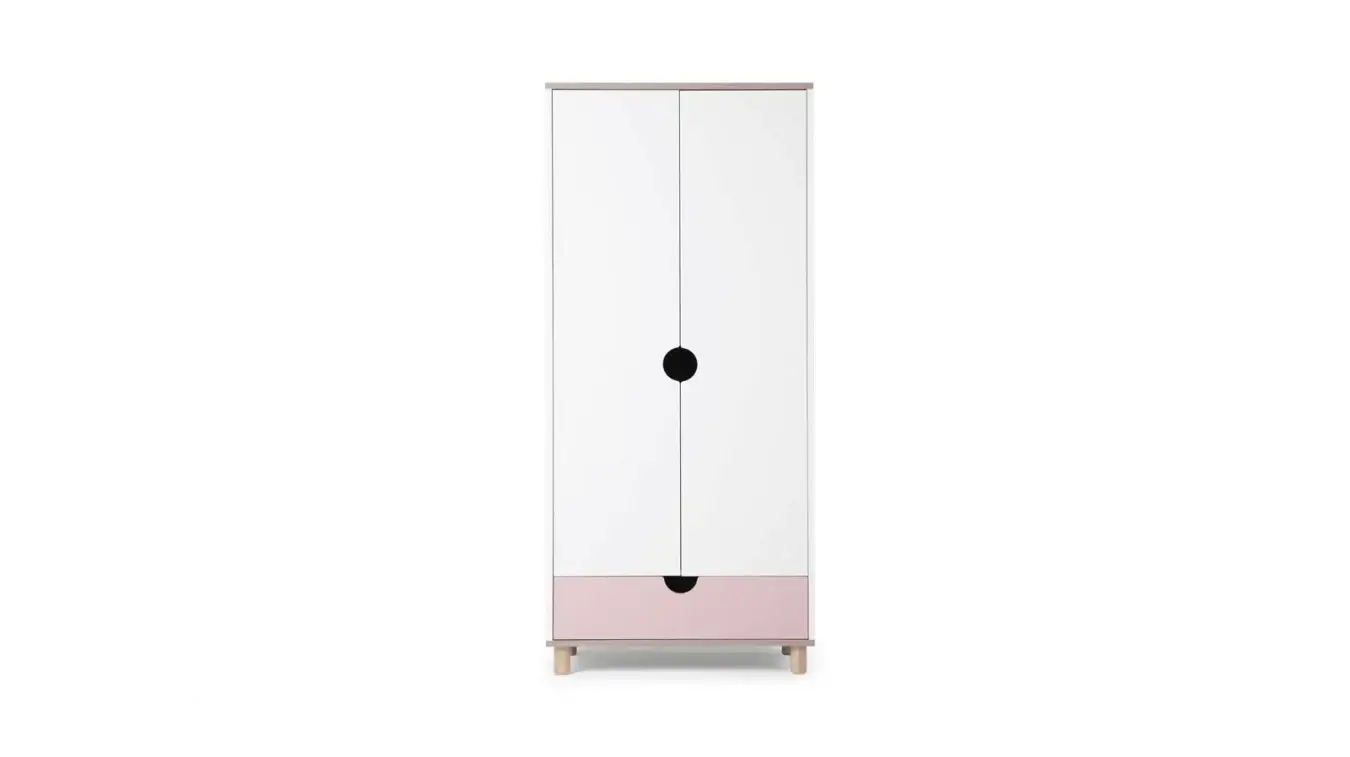  Шкаф двухдверный Burry розовый фото - 4 - большое изображение