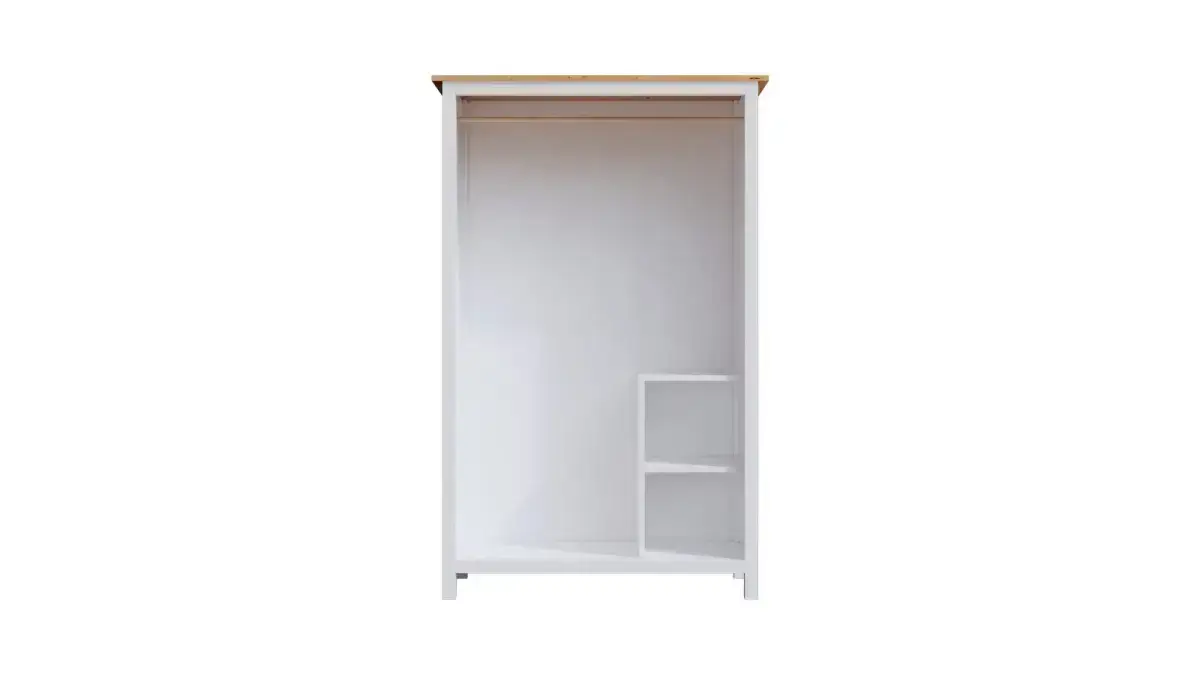 Шкаф с раздвижными дверями Terek, цвет Белый + светло-коричневый фото - 7 - большое изображение
