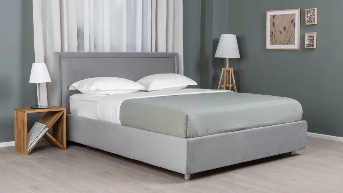 Кровать Domenico с мягкой обивкой Askona фото - 1 - большое изображение