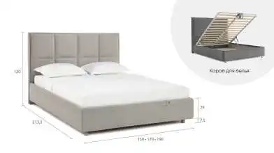 Мягкая кровать Linea с прямым изголовьем Askona фотография товара - 17 - превью