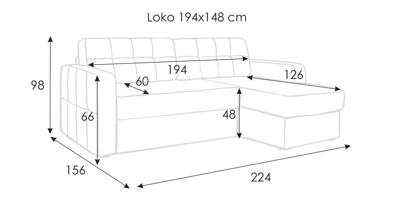Диван LOKO угловой с коробом для белья Askona фото - 7 - большое изображение