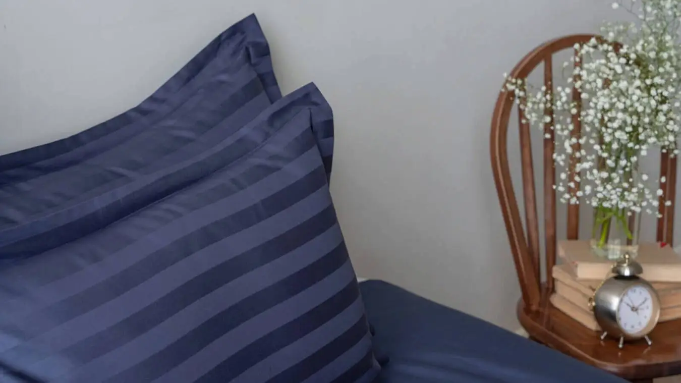 Постельное белье Askona Comfort Stripe КПБ, цвет Глубокий синий Askona фото - 4 - большое изображение