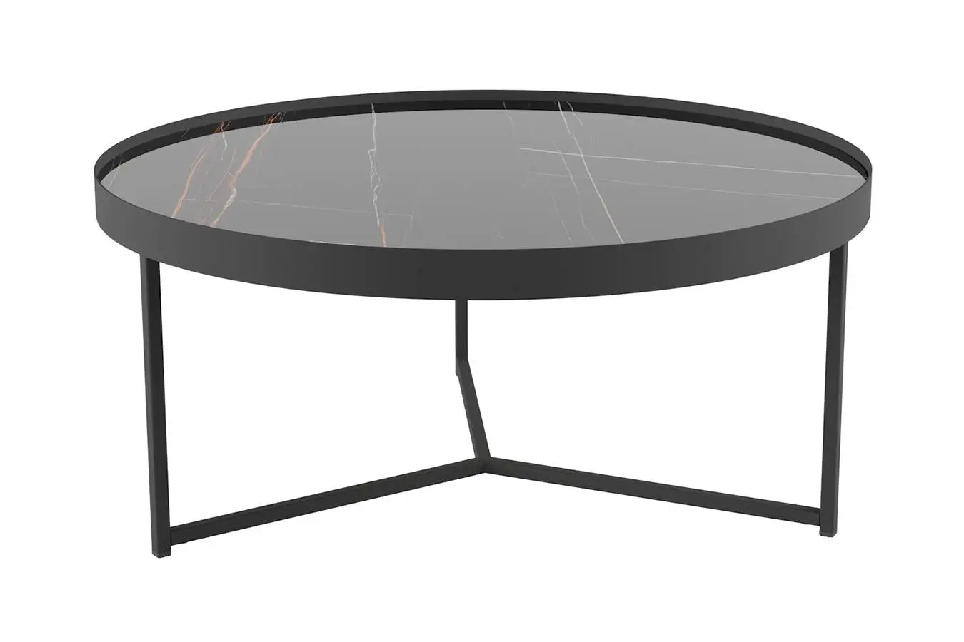 Журнальный столик Oklend, цвет сахара нуар/черный матовый фото - 2 - большое изображение