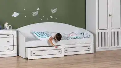Детская кровать Ricky, цвет Белый Премиум Askona фото - 3 - превью