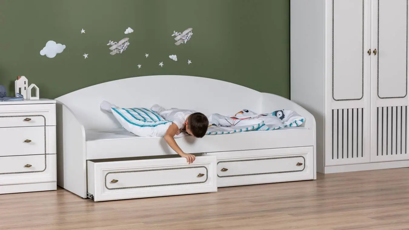 Детская кровать Ricky, цвет Белый Премиум Askona фото - 3 - большое изображение