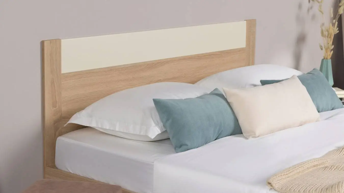 Кровать Mary, цвет Дуб бардолино + mBeige из лдсп в современном стиле Askona фотография товара - 6 - большое изображение