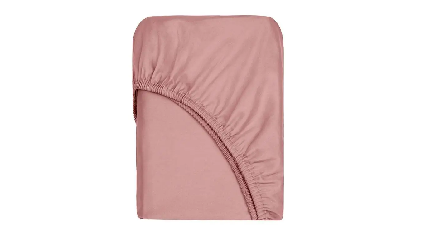 Простынь на резинке Solid Tencel, цвет Розовое золото Askona фото - 1 - большое изображение