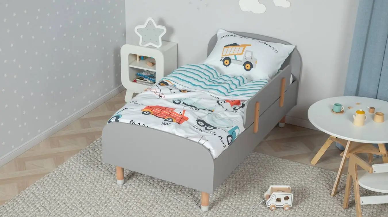 Детская кровать Kiki, цвет: Серый Арктика Askona фото - 2 - большое изображение