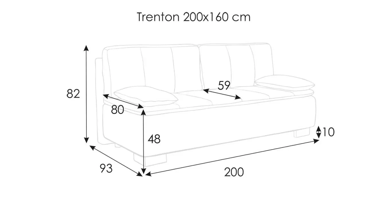 Диван-кровать Trenton с коробом для белья Askona фото - 15 - большое изображение