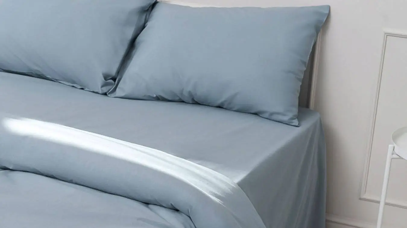 Простынь Comfort Cotton, цвет: Серо-голубой Askona фото - 3 - большое изображение