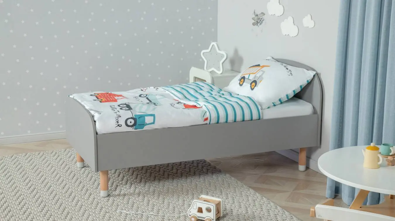 Детская кровать Kiki, цвет: Серый Арктика Askona фото - 1 - большое изображение