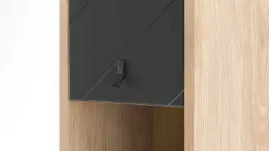 Шкаф однодверный навесной Agira, цвет Гикори кингстон+Антрацит фото - 6 - превью