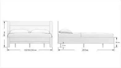 Кровать Mary, цвет Дуб бардолино + mBeige из лдсп в современном стиле Askona фотография товара - 10 - превью