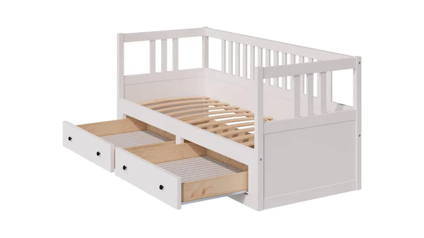 Детская кровать Ruby с ящиками, цвет белый Askona фото - 3 - большое изображение